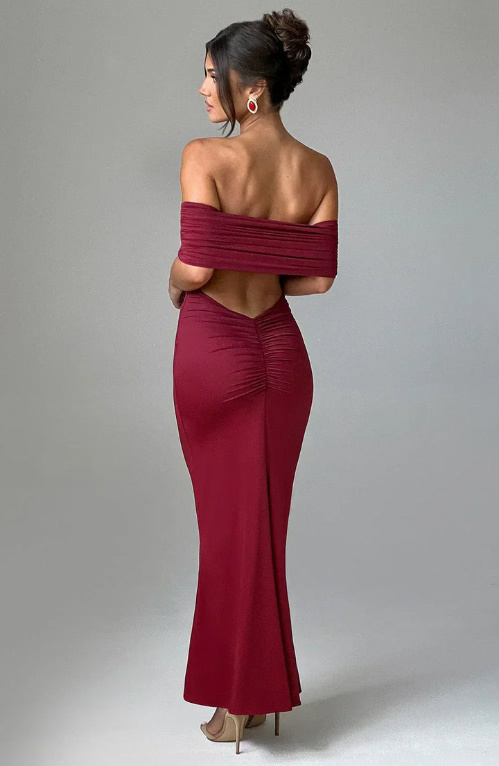 Odessa | Graceful Backless Maxi Dress
