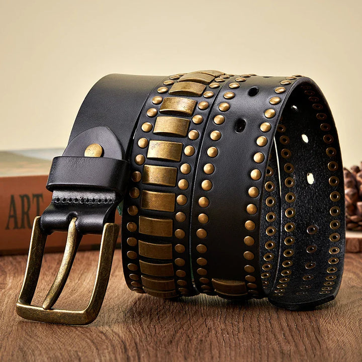 Heritage Leather Brass Belt