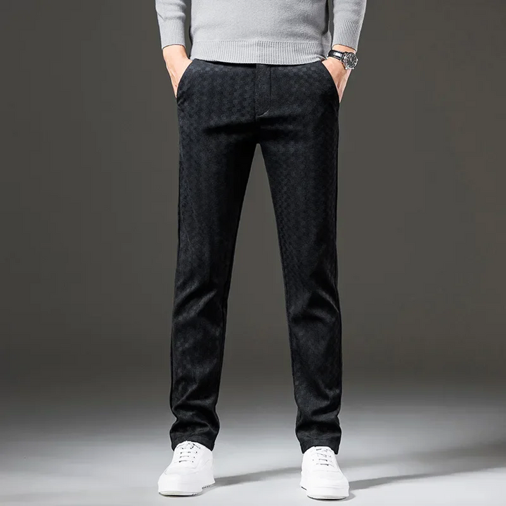 Checkered Corduroy Pants