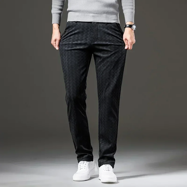 Checkered Corduroy Pants
