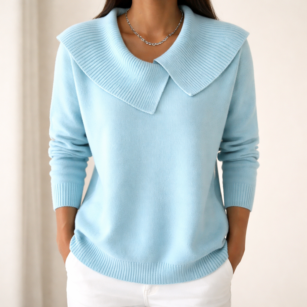 Wanda™ | Women's Sweater with Wide Collar