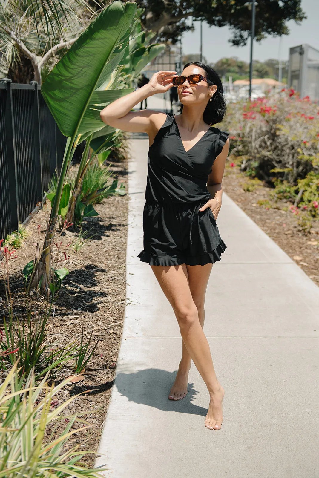 MAGDALENA | Swimsuit with Ruffles and Bust Support