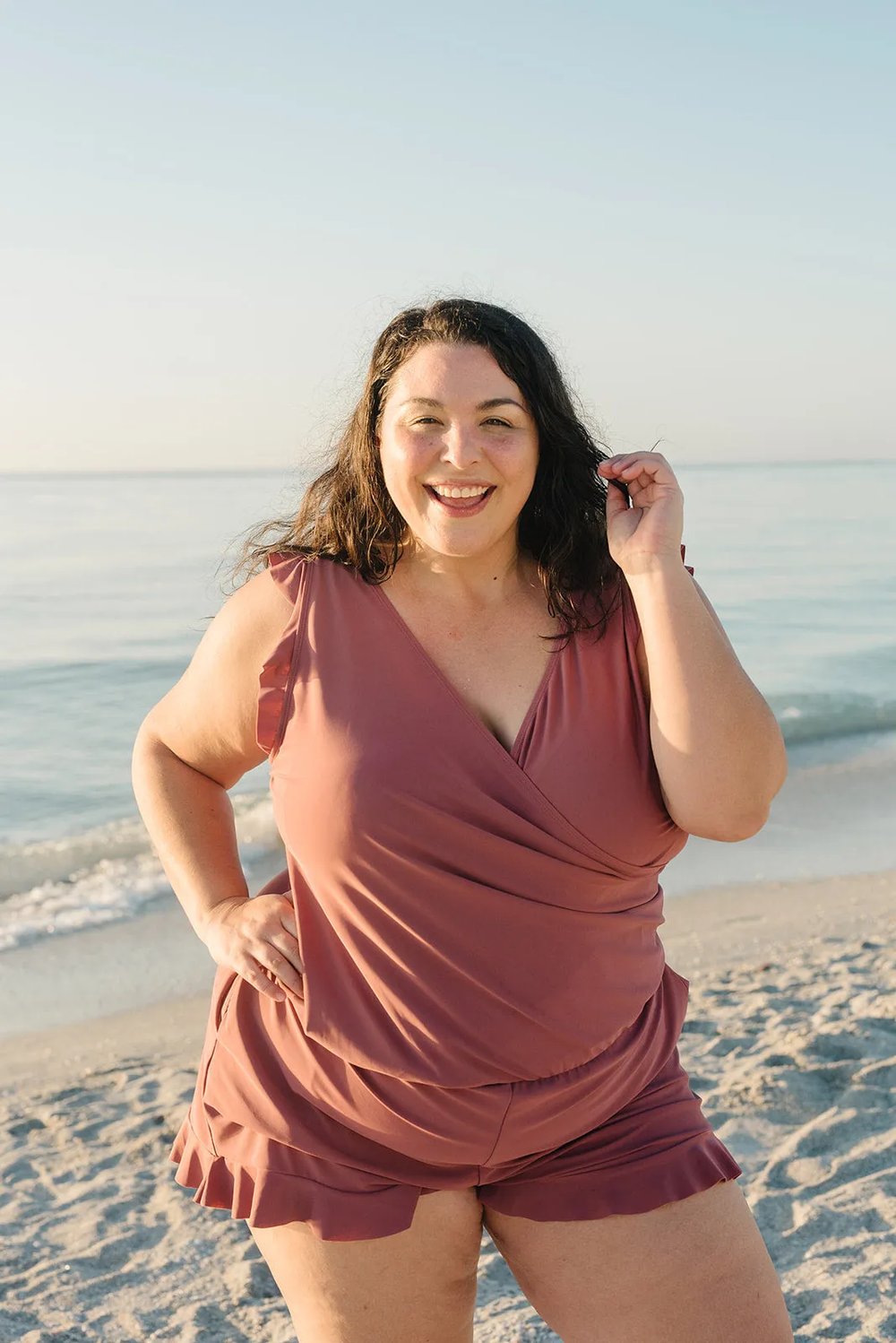 MAGDALENA | Swimsuit with Ruffles and Bust Support