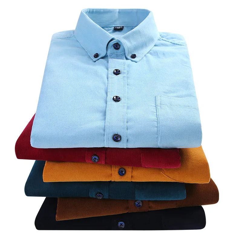 Harrison Fine Wale Cotton Corduroy Button-Up Shirt