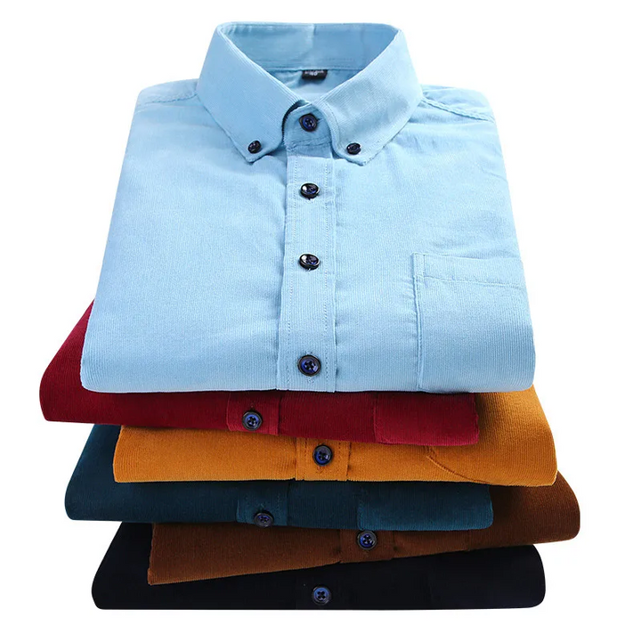 Harrison Fine Wale Cotton Corduroy Button-Up Shirt