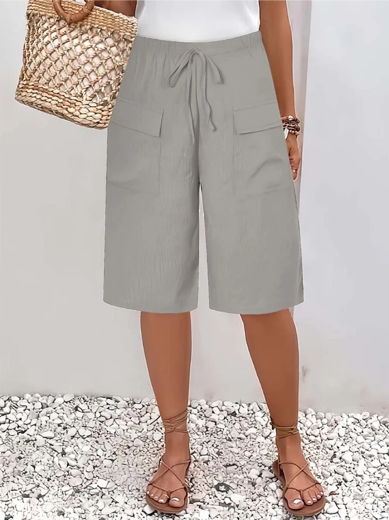 Lina – Elastic Waist Shorts