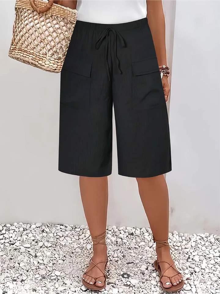 Lina – Elastic Waist Shorts