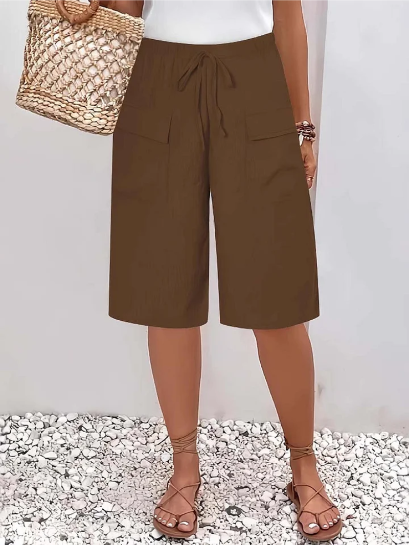Lina – Elastic Waist Shorts