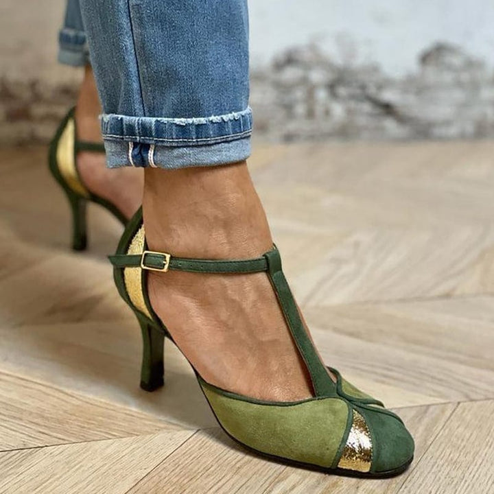 Alma | Elegant Patchwork Heels