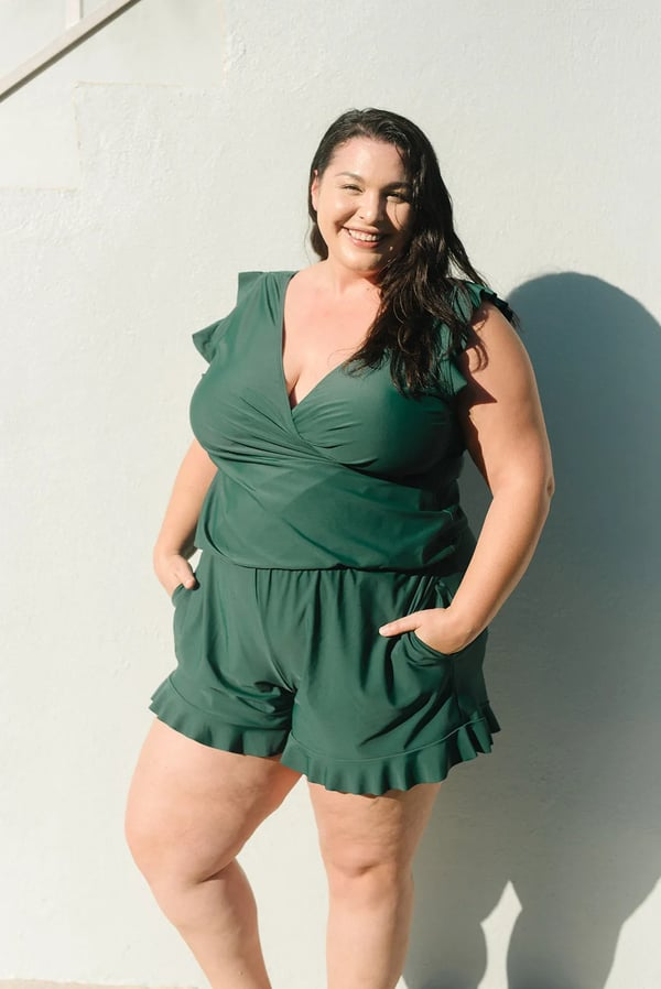 MAGDALENA | Swimsuit with Ruffles and Bust Support