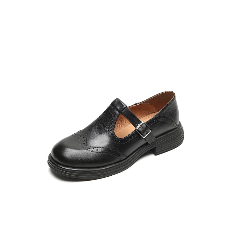 Isolde | Refined Leather Mary Janes
