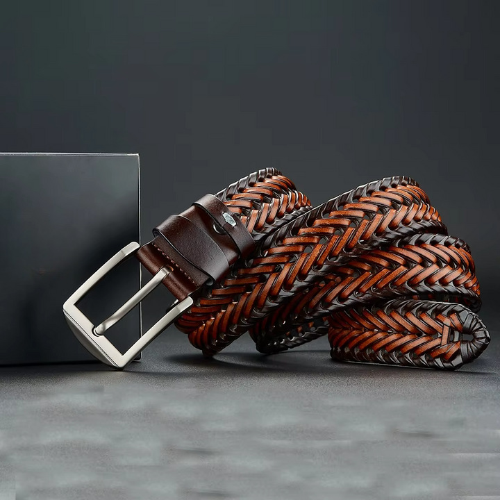 Travis Woven Genuine Leather Belt