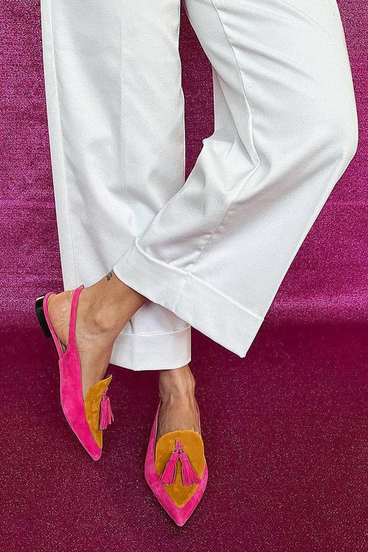 Tara | Elegant Tassel Slingbacks