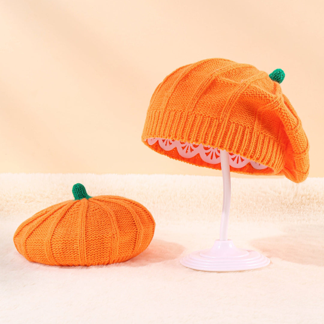 Harvest Moon Cozy Knit Hats for Two
