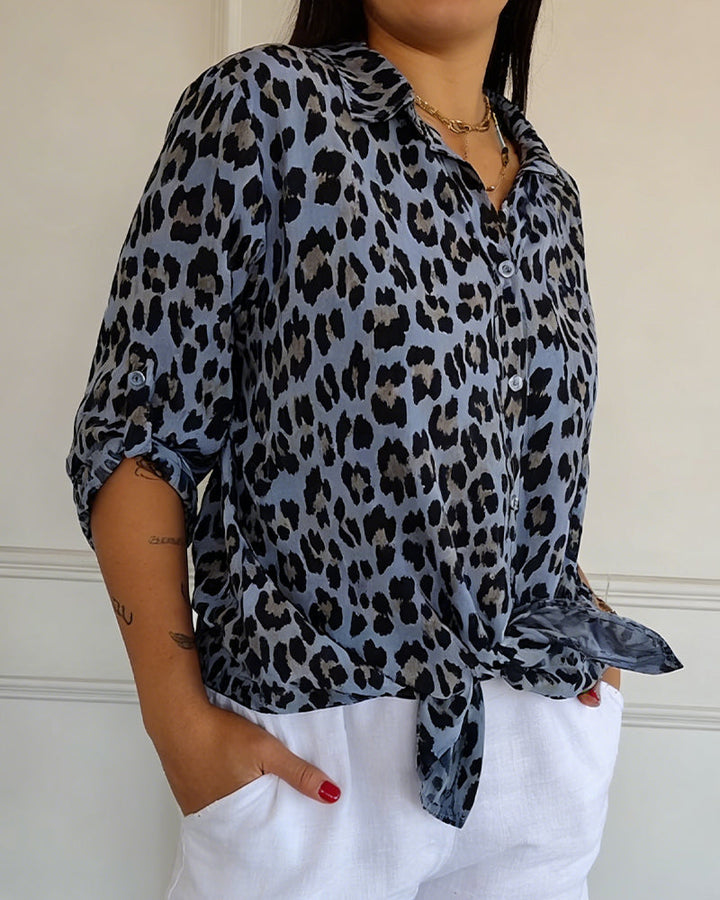 Fashion Leopard Print Blouse