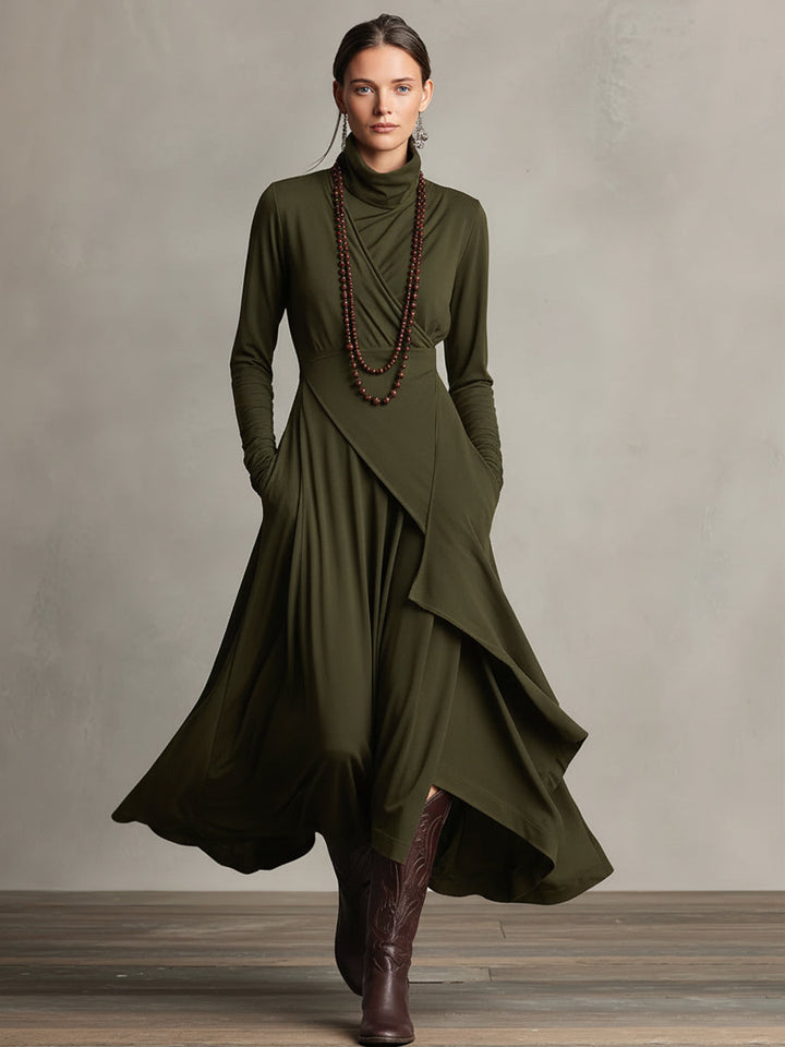 Nathalie | Graceful Draped Dress