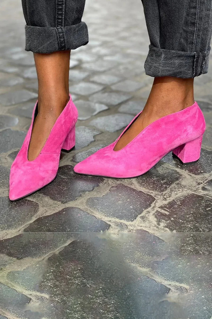 Francesca | Refined Block Heel Pumps