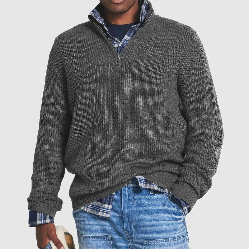 Bolesław | Elegant Men's Sweater with Zipper