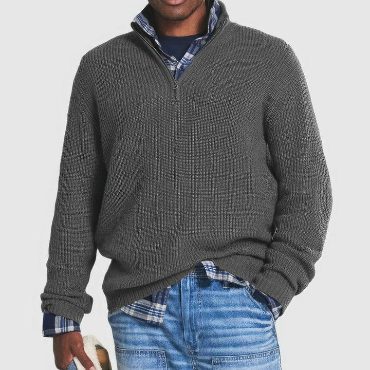 Bolesław | Elegant Men's Sweater with Zipper