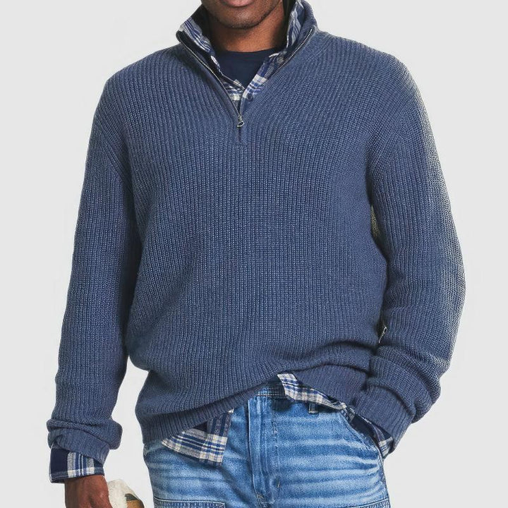 Bolesław | Elegant Men's Sweater with Zipper