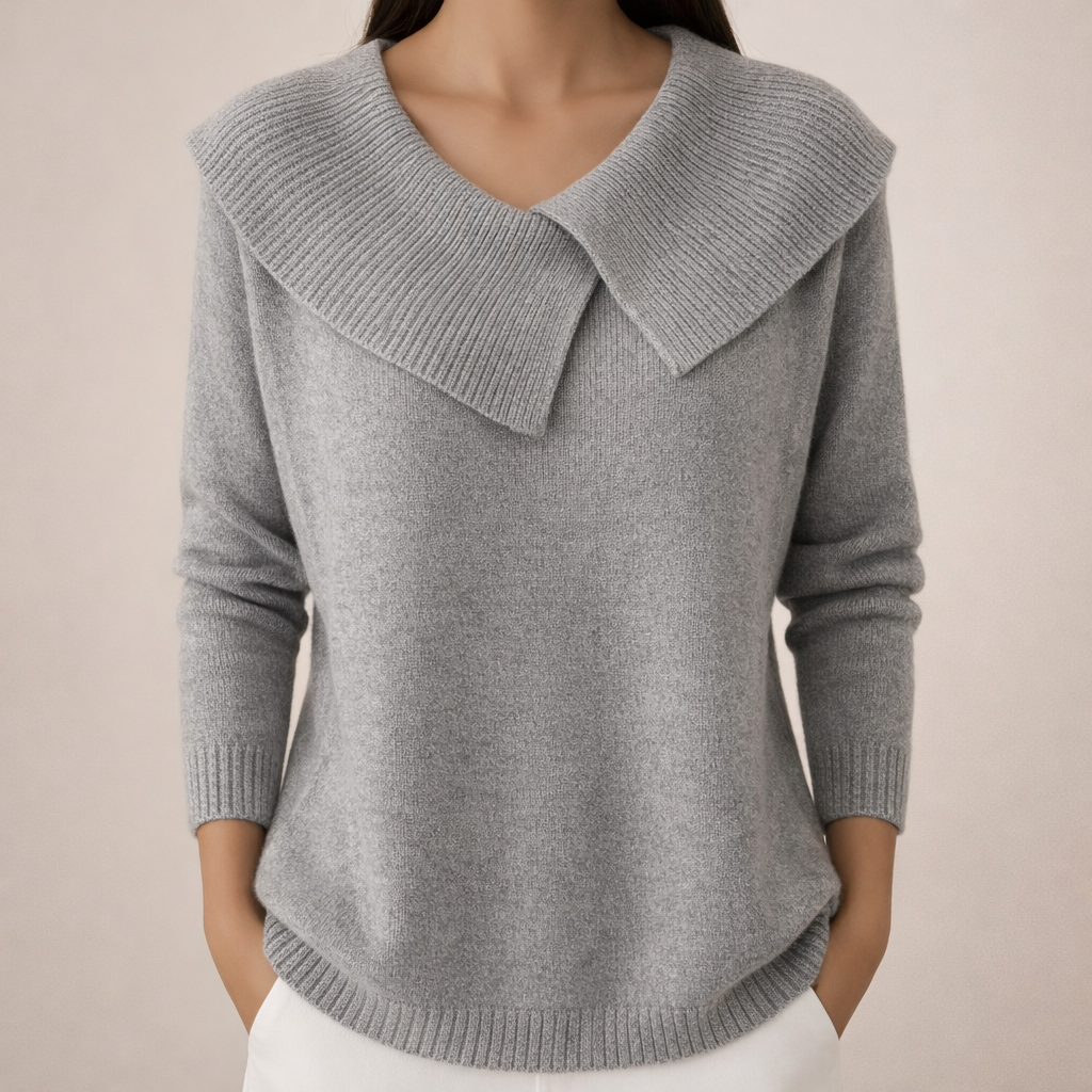 Wanda™ | Women's Sweater with Wide Collar