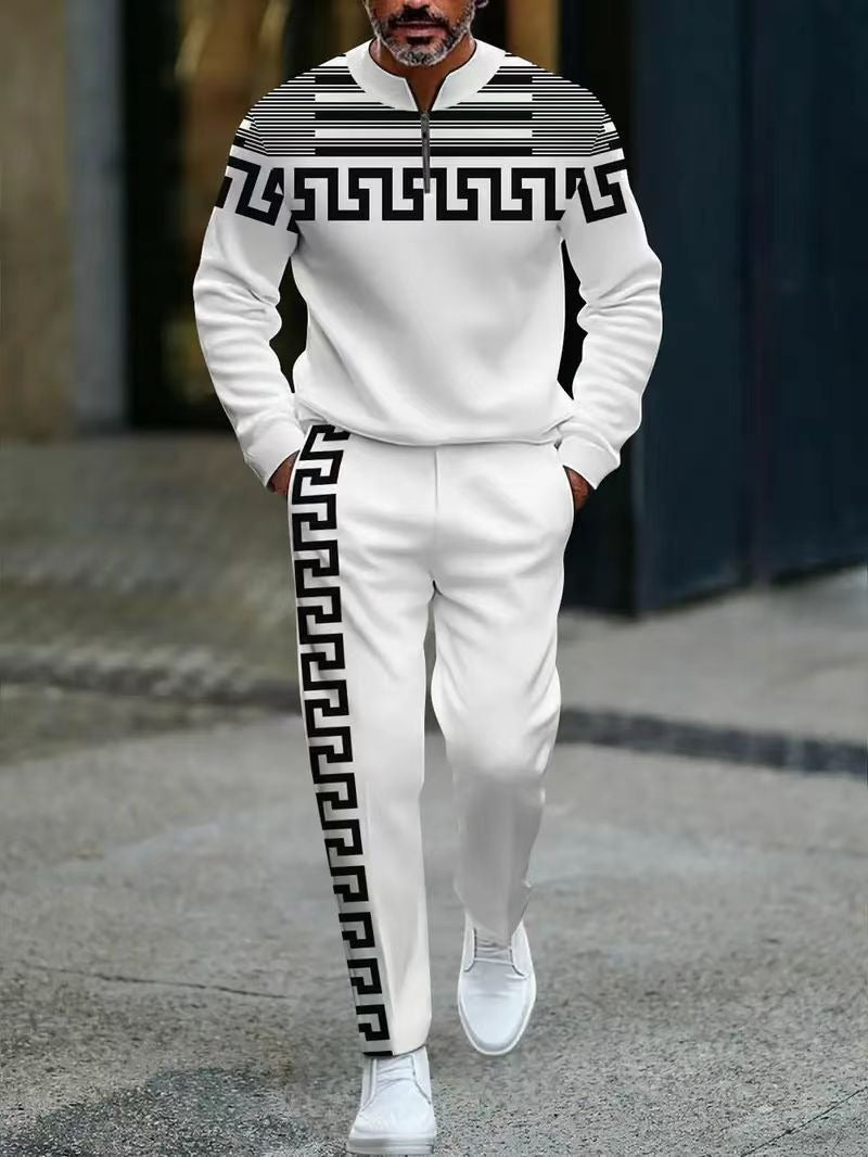 ⌛ Only 3 days – 50% off everything! ⏰ Men's set: graphic print sweater and pants