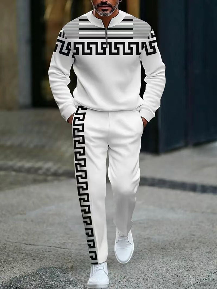 ⌛ Only 3 days – 50% off everything! ⏰ Men's set: graphic print sweater and pants