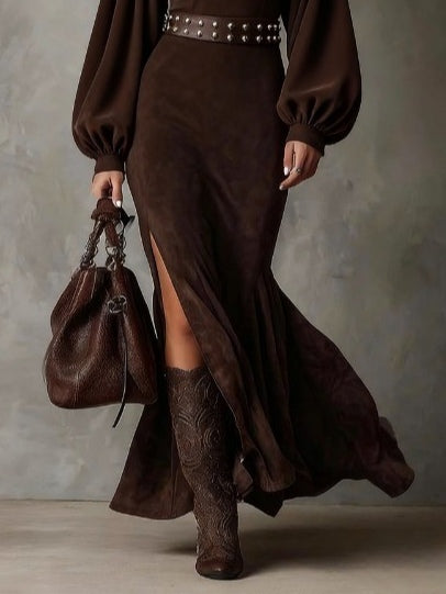 Harriet | Vintage Lantern Sleeve Midi Dress
