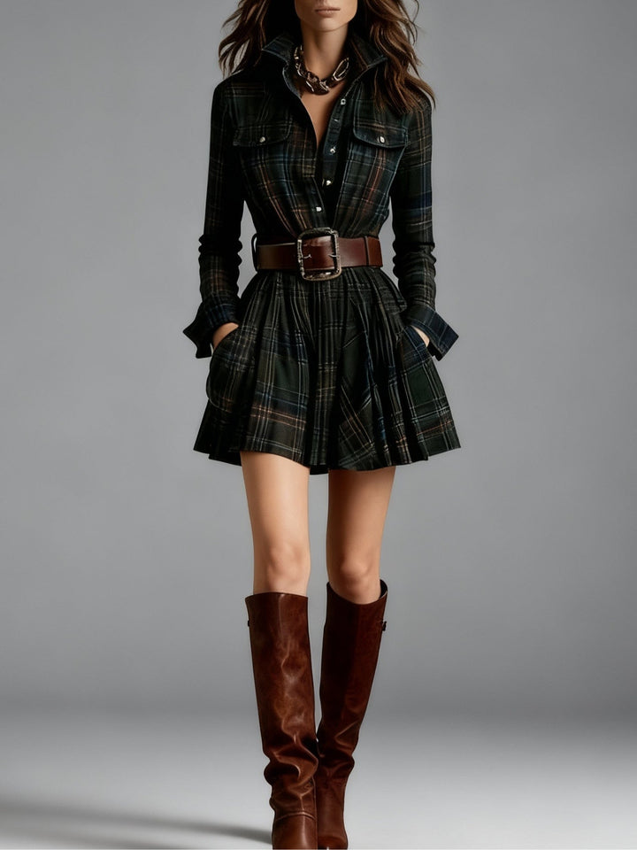 Livia | Elegant Belted Shirt Dress