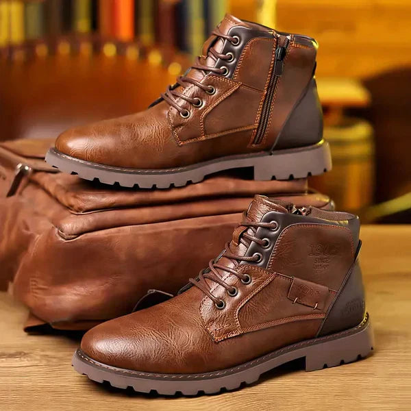 Eliza© Jethro | Natural Leather Ankle Boots