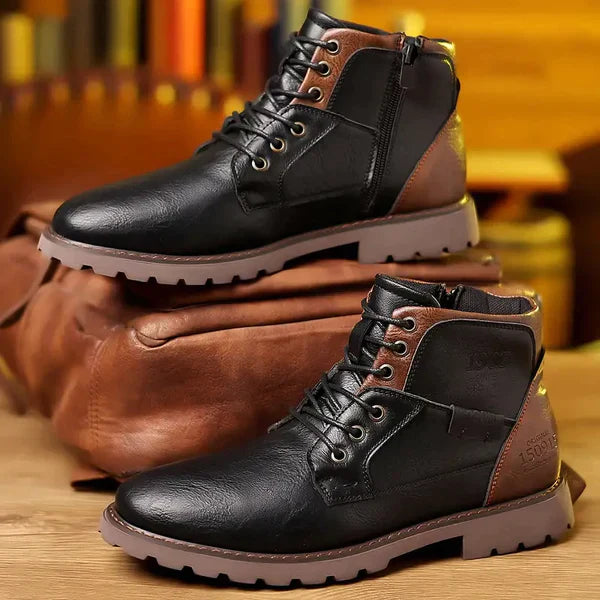 Eliza© Jethro | Natural Leather Ankle Boots