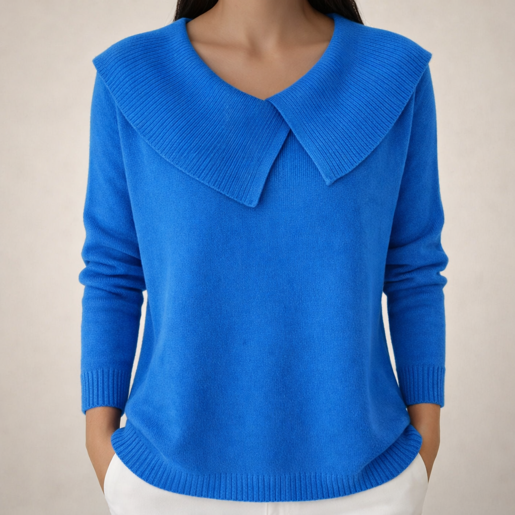 Wanda™ | Women's Sweater with Wide Collar