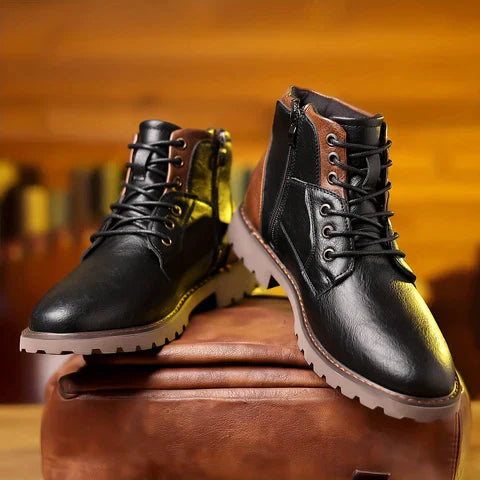 Eliza© Jethro | Natural Leather Ankle Boots