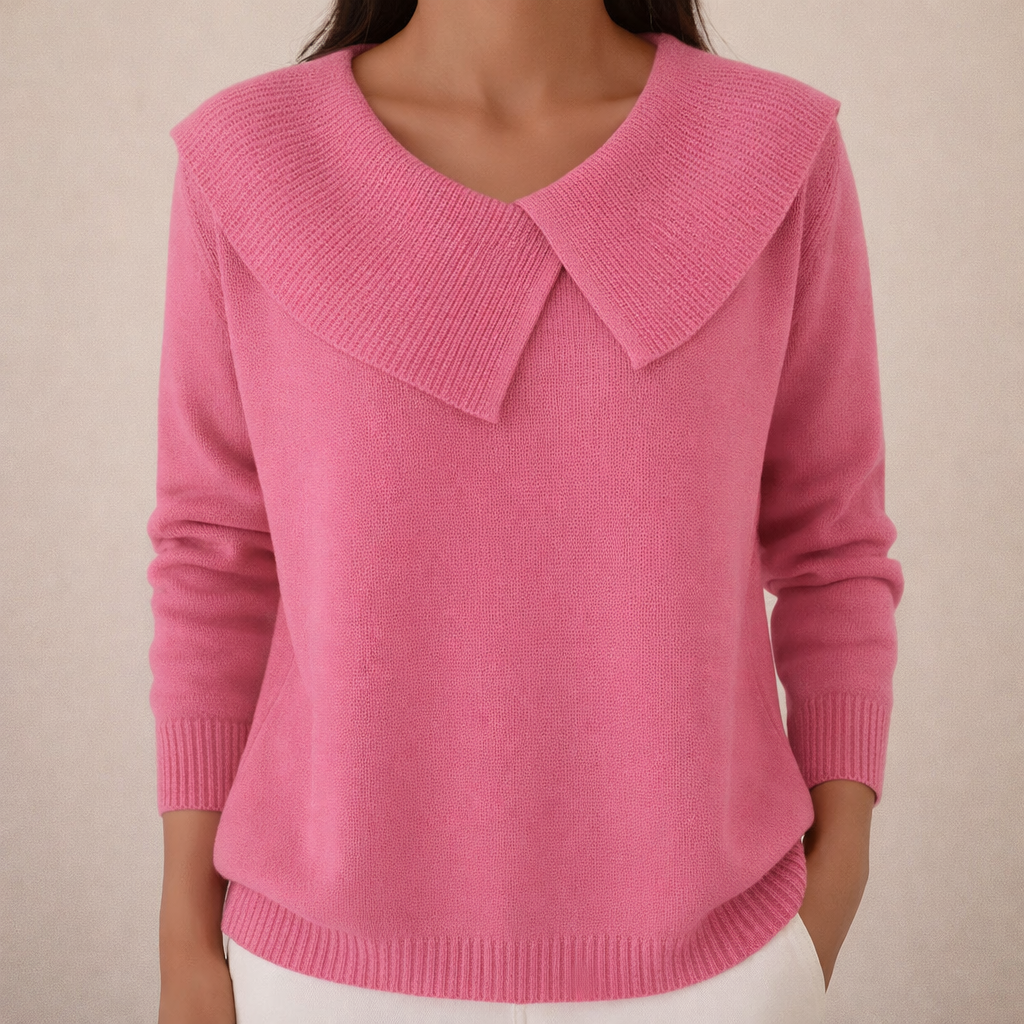 Wanda™ | Women's Sweater with Wide Collar