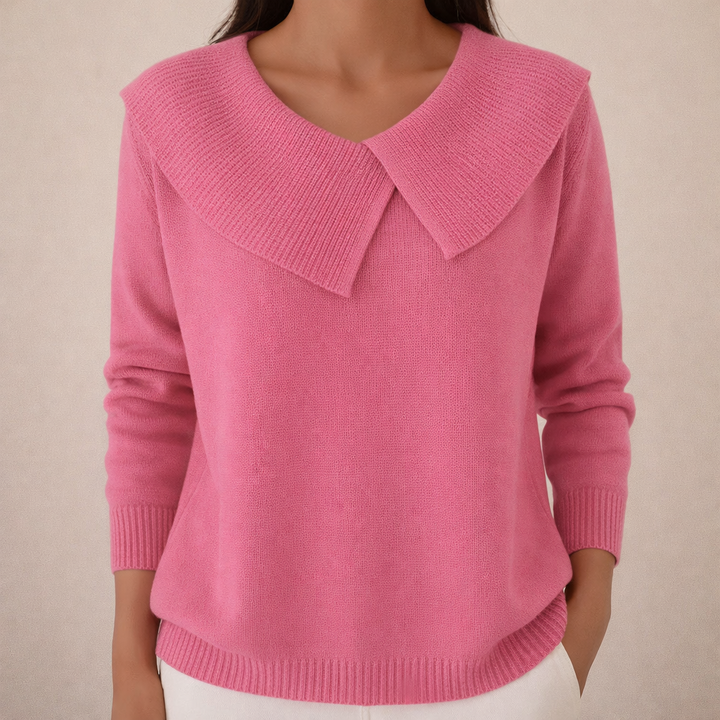 Wanda™ | Women's Sweater with Wide Collar