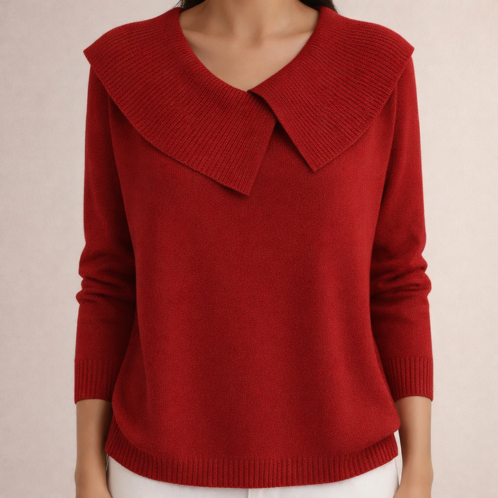 Wanda™ | Women's Sweater with Wide Collar