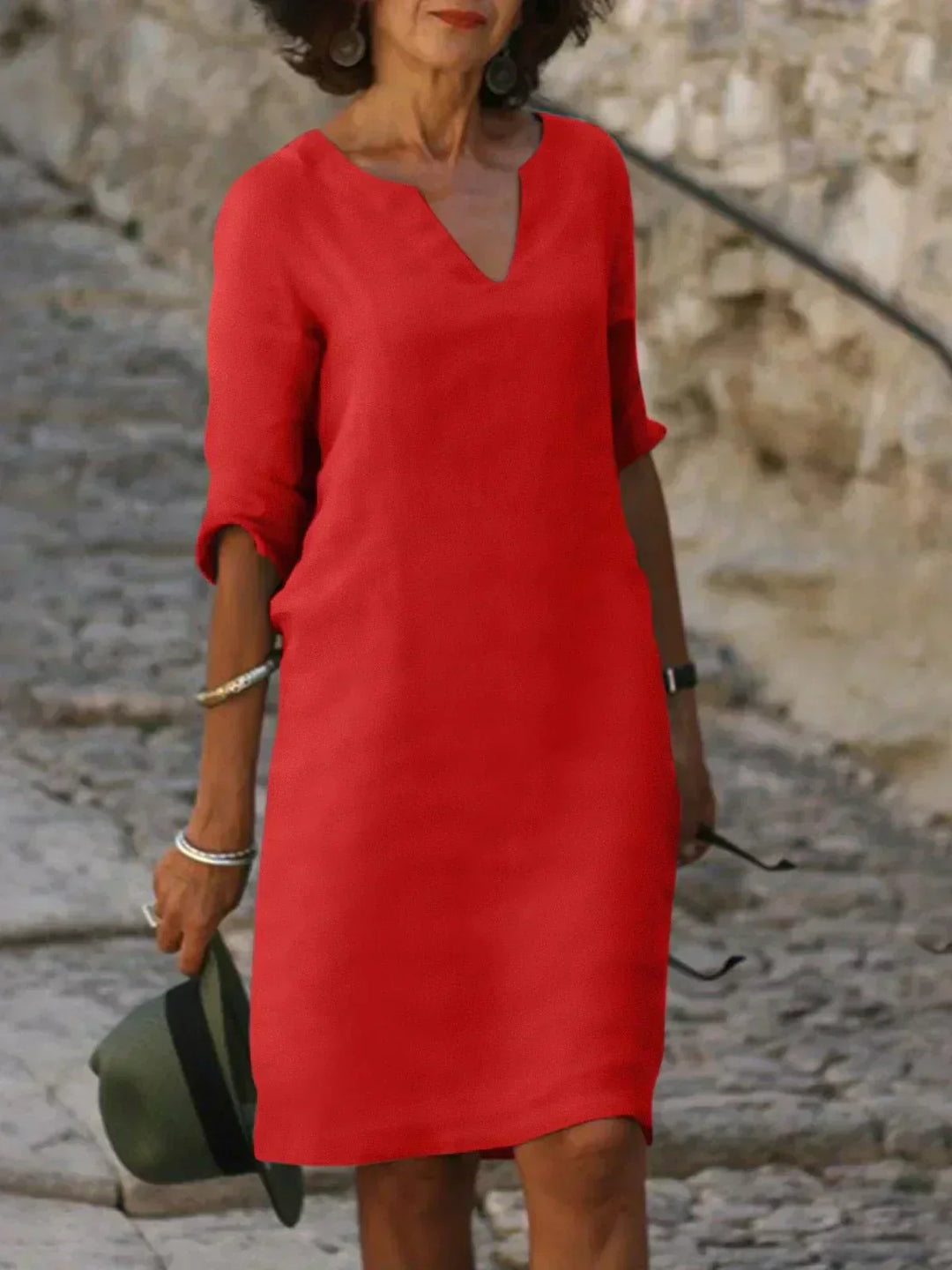 Elsa | Refined V-Neck Dress