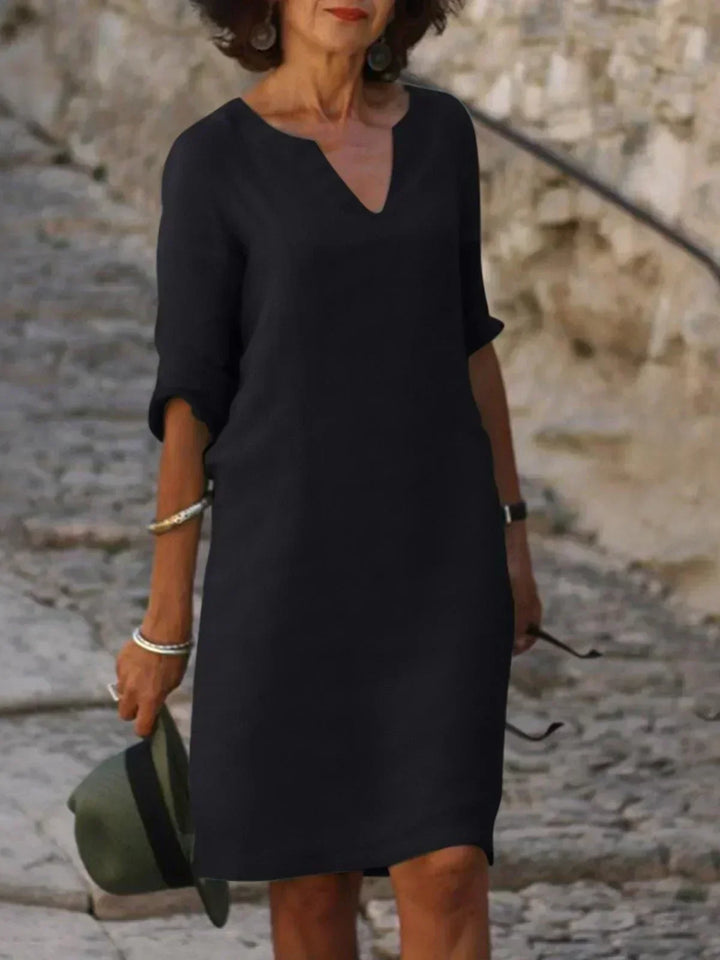 Elsa | Refined V-Neck Dress