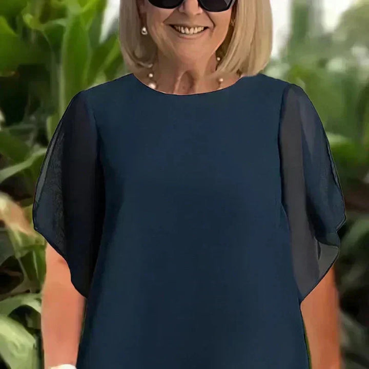 Charming set of tops with an irregular cut 👗 Elegant wide-leg pants set – Comfortable and perfect for spring