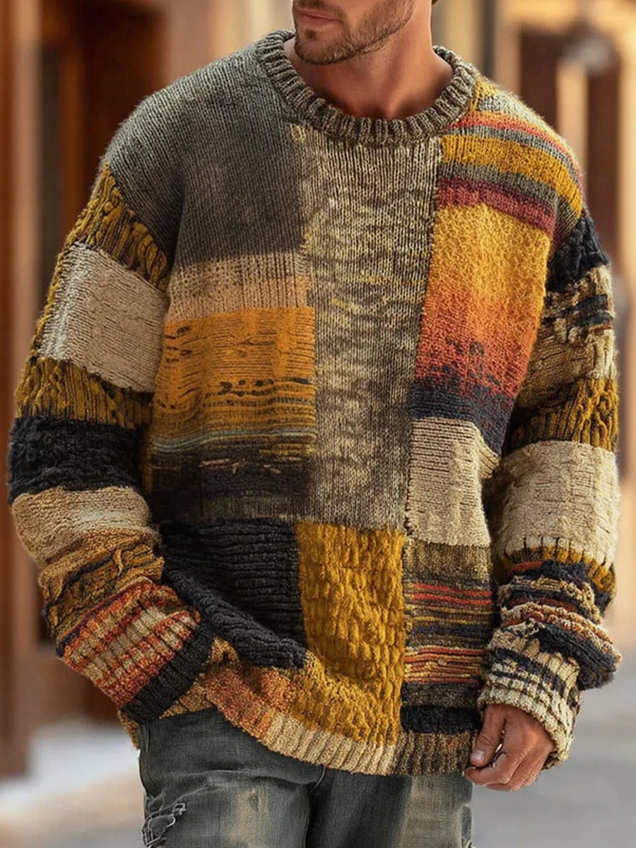 GATEN ABSTRACT KNIT SWEATER