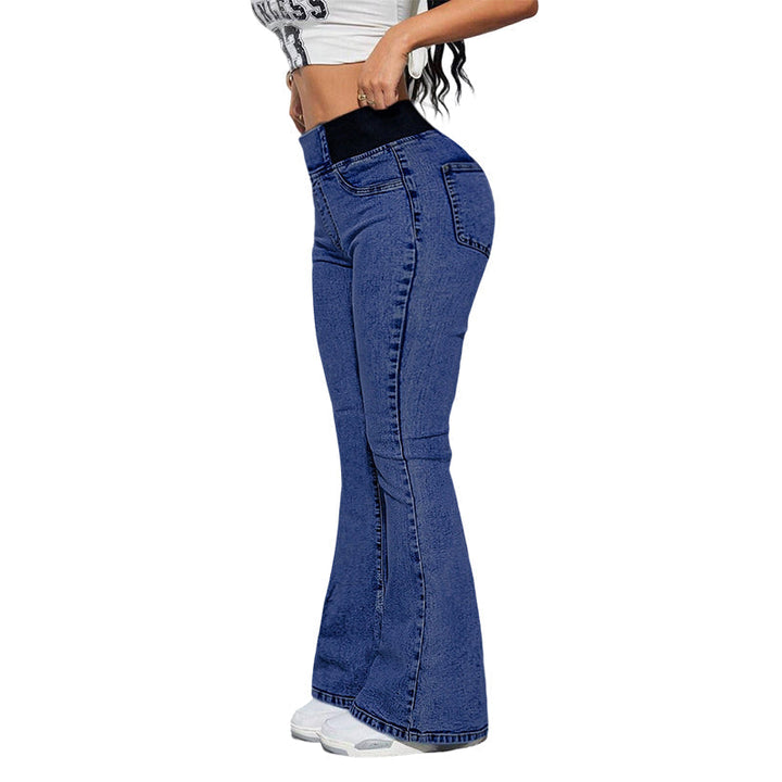 Women's High-Waisted Jeans, Stretchy, Flared