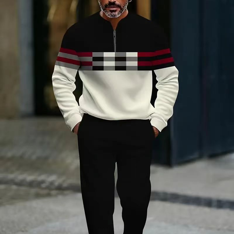 ⌛ Only 3 days – 50% off everything! ⏰ Men's set: graphic print sweater and pants