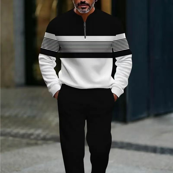 ⌛ Only 3 days – 50% off everything! ⏰ Men's set: graphic print sweater and pants