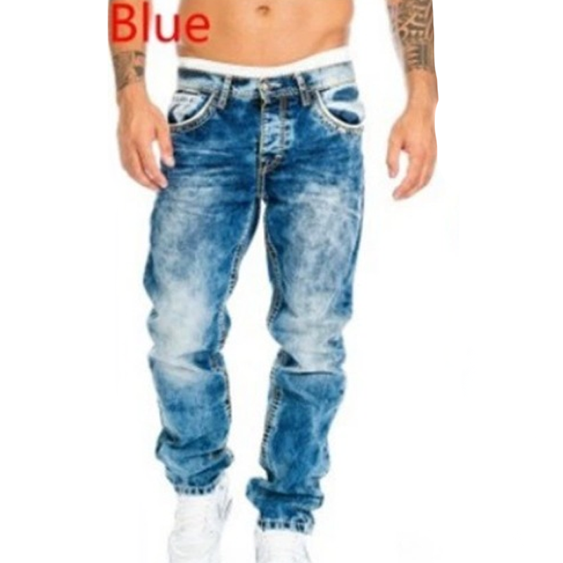 Creative Stretch Jeans for Men, Minimalist Style, Perfect for Summer, Emo Style