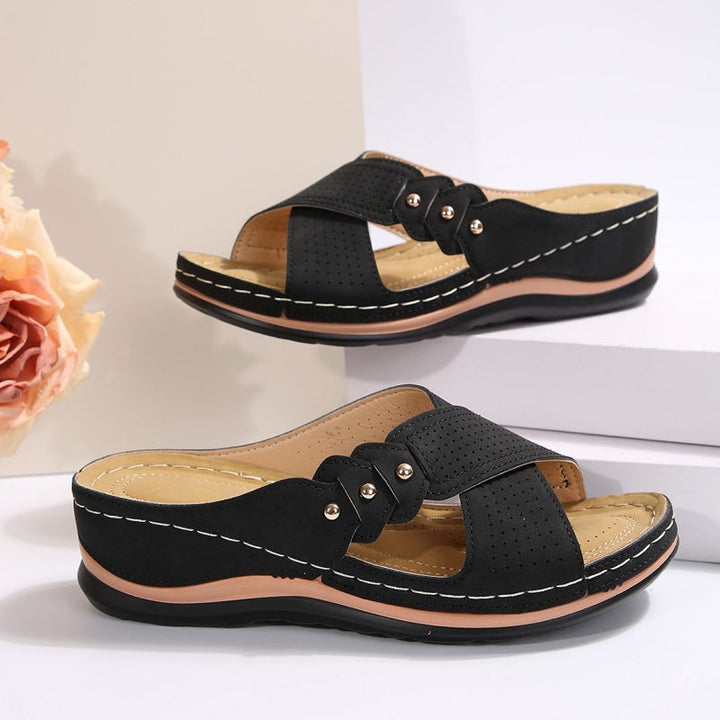 Komfora™ | Lightweight and Stable Wedge Sandals for All-Day Comfort