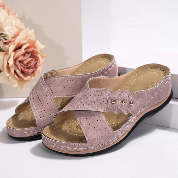 Komfora™ | Lightweight and Stable Wedge Sandals for All-Day Comfort