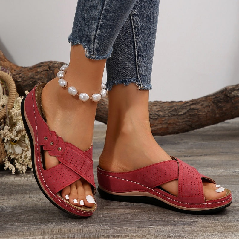 Komfora™ | Lightweight and Stable Wedge Sandals for All-Day Comfort