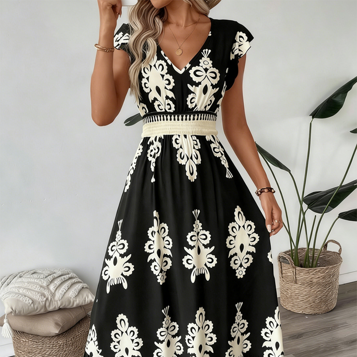 Seraphina™ Classic Print Maxi Dress