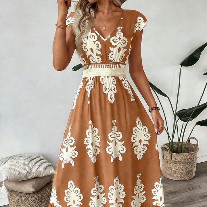 Seraphina™ Classic Print Maxi Dress