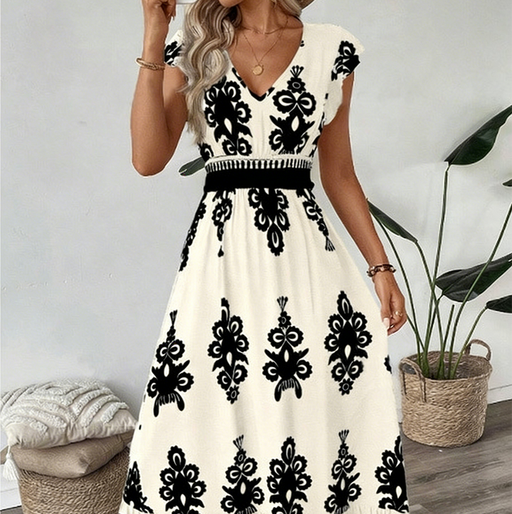 Seraphina™ Classic Print Maxi Dress